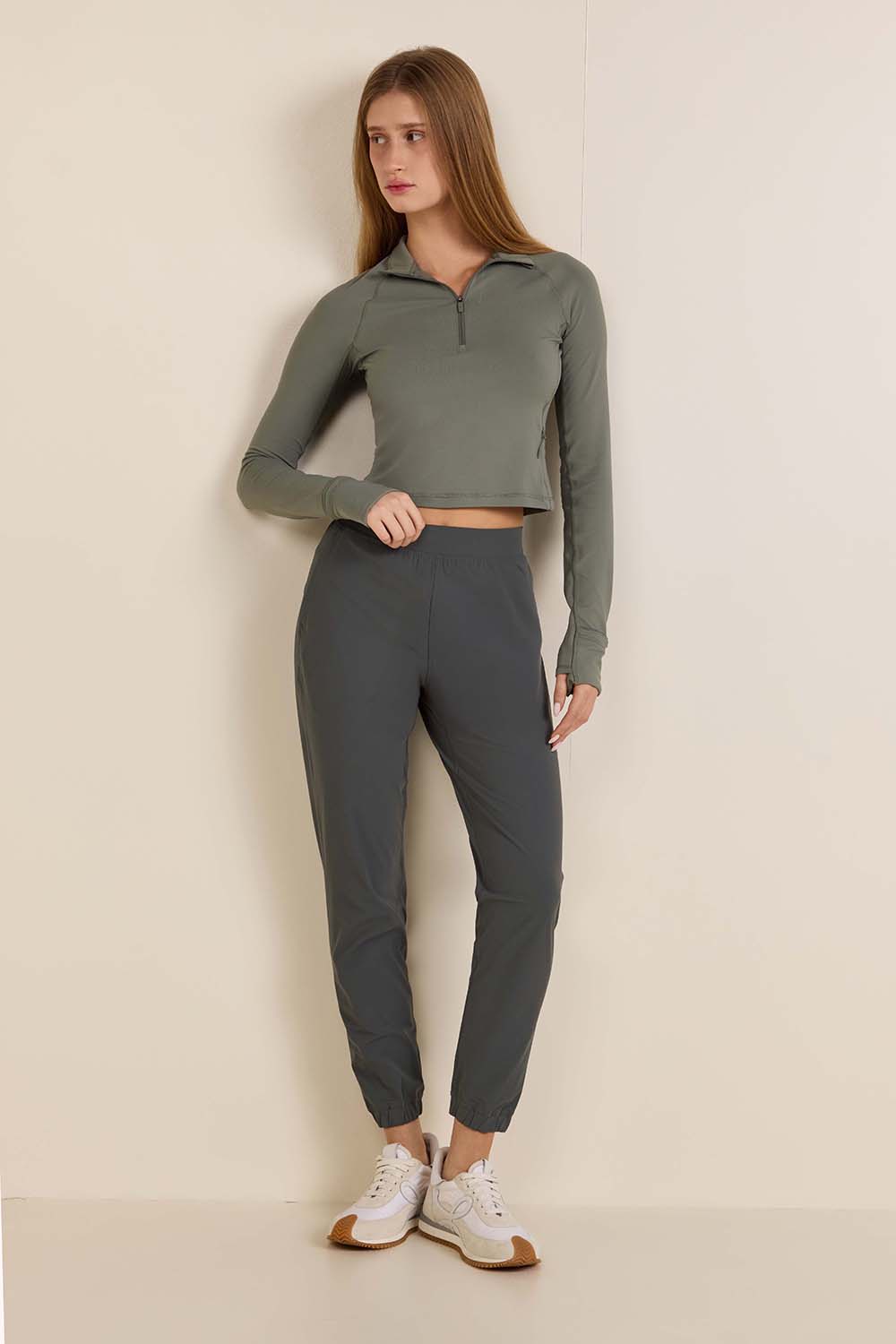 It's Rulu Cropped Half Zip